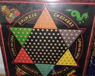 Vintage Chinese Checkers Game Board
