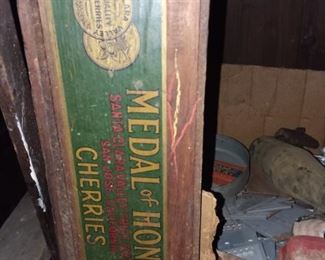 Vintage Medal of Honor Cherry Crate