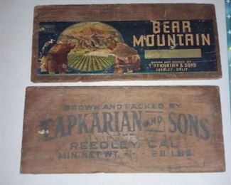 Antique Wooden Crate Panels