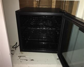 Inside of bar refrigerator