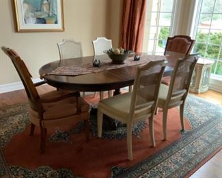 DAVIS FURNITURE DINING ROOM TABLE CHERRYWOOD   L-44    W-44   W/2 LEAVES 16” EACH