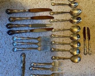"Rondo"by Gorham Sterling Silver Flatware 29 pcs
