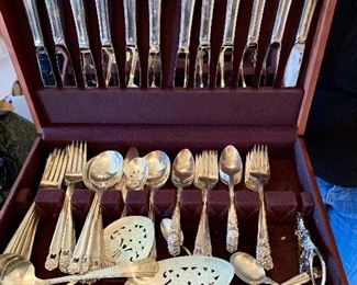 Set of vintage silverplate