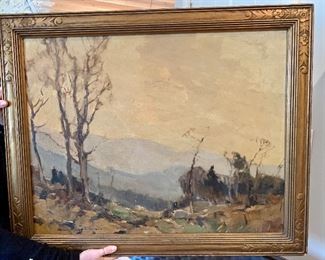 Chauncey Foster Ryder "Lone Pasture" American, 1868-1949, signed lower left
