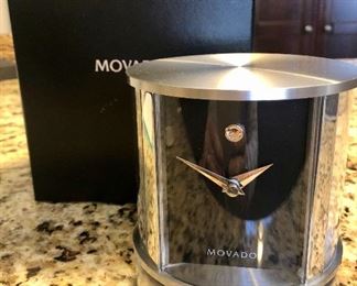 Movado barometer, thermometer and clock - boxed, New