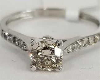  14K Fancy Brown Diamond Ring, Size 6
