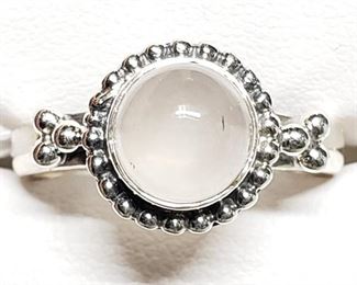  Silver Moonstone (4.5Gm) Ring