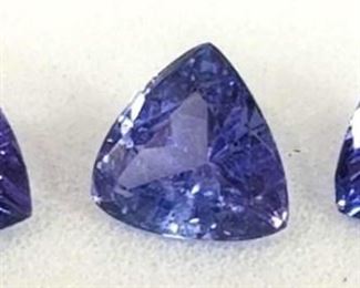 Tanzanite Trillion Cut Gemstones