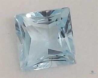 Blue Topaz Square Cut Gemstone