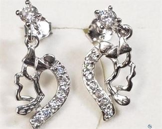  Silver Cubic Zirconia Earrings