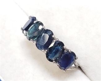 10K  Blue Sapphire(2.68ct) Ring