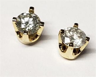 14K  Diamond(0.16ct) 0.44Gm (I, Gh) Earrings