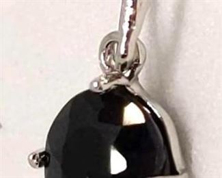 Genuine Black Sapphire Pendant