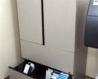 2 Door, 2 Drawer Storage Cabinet With Shelves, 64.5" x 35.5" x 20"