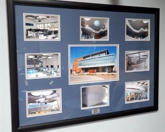 Framed Matted Under Glass UMKC Bloch Photo Array, 36" x 26.5"