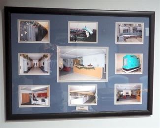 Framed Matted Under Glass NAIC Headquarters Photo Array, 36.5" x 26.5"