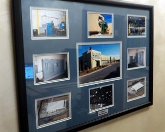 Framed Matted Under Glass Webco Manufacturing Photo Array, 36.5" x 26.5"