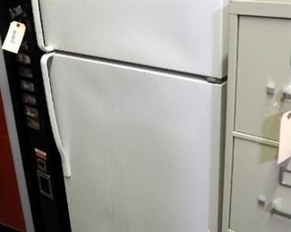 Roper By Whirlpool Refrigerator Freezer, Model #RT14BKXSQ00, 63" x 28" x 30", Contents Not Included, Plugged In And Working