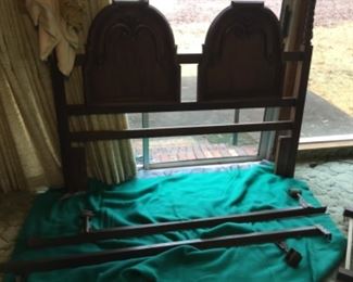 Full headboard with rails