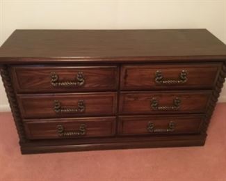 Dresser to full headboard with rails 