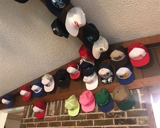 Sunroom - full of hats collected from everywhere