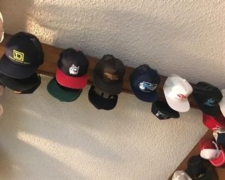 Sunroom - full of hats collected from everywhere