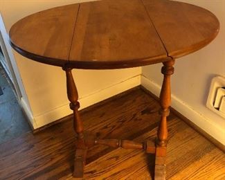Maple drop leaf side table