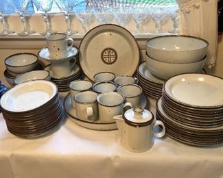 Dansk China "Brown Mist" Stoneware Set