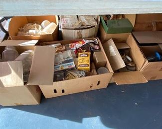 Several boxes of Mason Jars