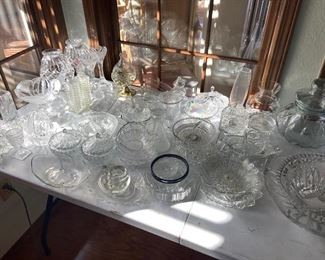 Crystal and Glassware (some candlewick)