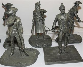 PEWTER SOLDIERS FROM THE FRANKLIN MINT.