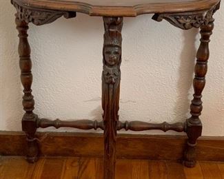 Antique Carved Side Table