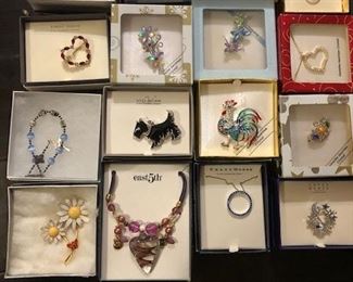 Large Selection of Designer Costume Jewelry