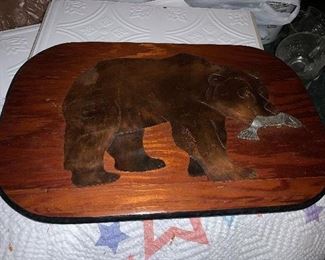 Inlaid Bear Tray