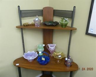 Fenton glass/corner cabinet