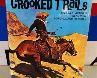 Antique/Vintage Book- "Frederic Remington's Crooked Trails"