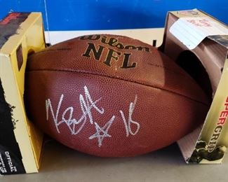 Autographed NFL Football- Kenny Britt (TN Titans)