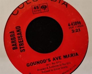 Vintage 45 Record- Barbra Streisand