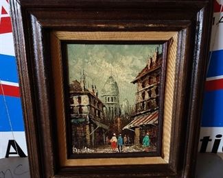 Vintage Oil on Canvas, Signed