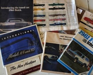 Vintage Automaker's Brochures
