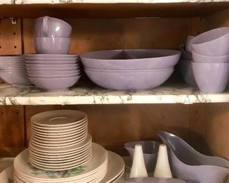 Vintage Melmac Royalon Lavender set