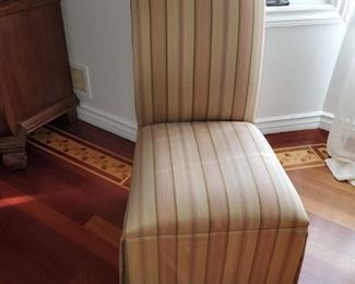 Pair of Skirted Upholstered Chairs