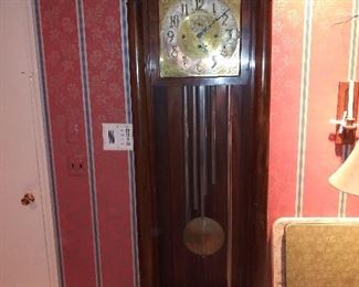 Herschede long case grandfather clock