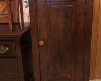 antique OAK storage Cabinet