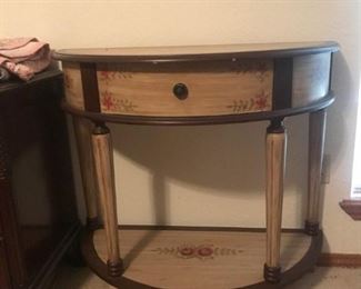 Toile Painted hall or half table