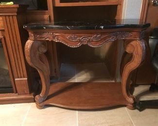 Marble Top Modern Hall or entry way Table