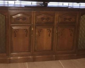 1970's Stero Radio Console Cabinet