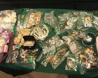 Large Collection of costume jewelry