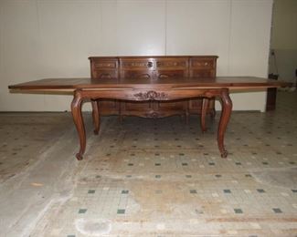 Quality Louis XV style f country table walnut