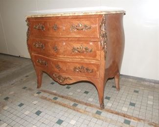 Louis xV stle marquetry commode chest drawers mahogany